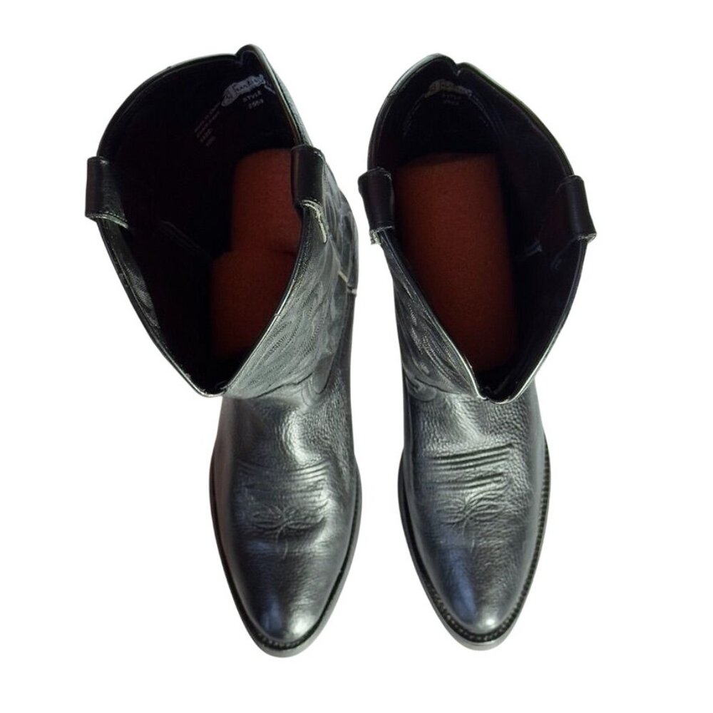 JUSTIN Mens Round Toe 13 Inch Western Boots Size 10D - Picture 3 of 9